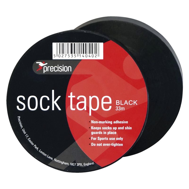Precision Sock Tape Football Rugby Hockey Shin Pad  - 33m Length - Hamtons Direct