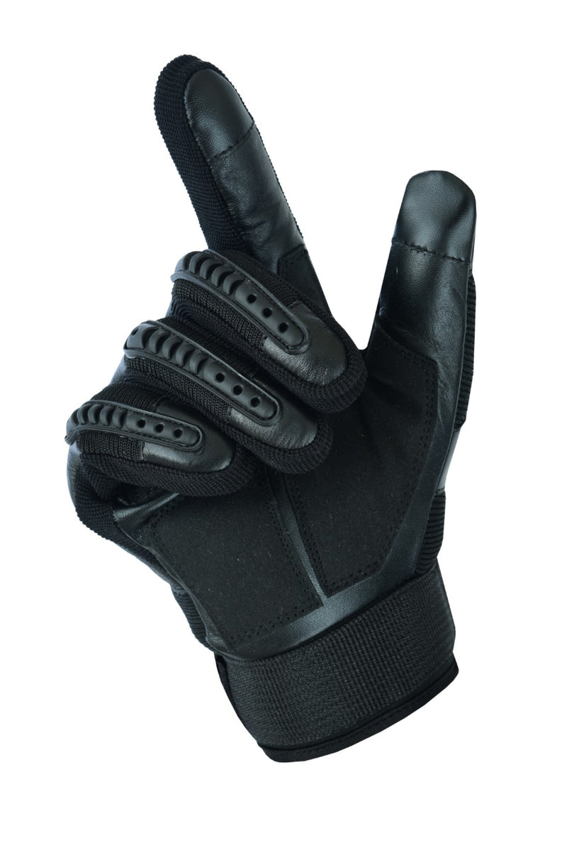 Summer Touchscreen Leather Motorcycle Motorbike Knuckle Protection Soft Gloves - Hamtons Direct