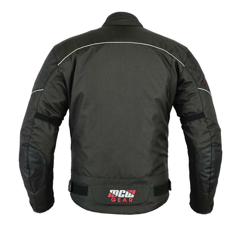MCW Gear Black Hawk Mens Motorcycle Motorbike Textile Cordura Jacket CE Armoured - Hamtons Direct