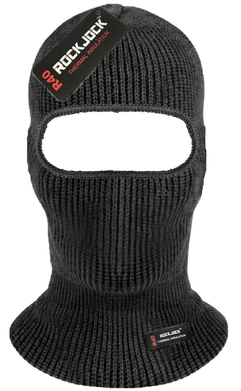 BALACLAVA BLACK THINSULATE WINTER SAS STYLE ARMY SKIING SKATE KNITTED MASK SNOOD - Hamtons Direct