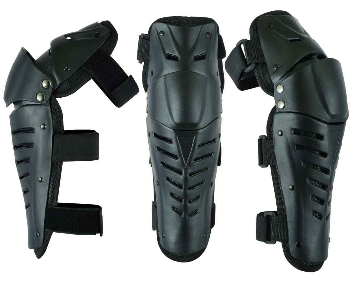 MX Motorcycle Motocross Hinged Knee Shin Pads Guard Protective Gear Body Armour - Hamtons Direct