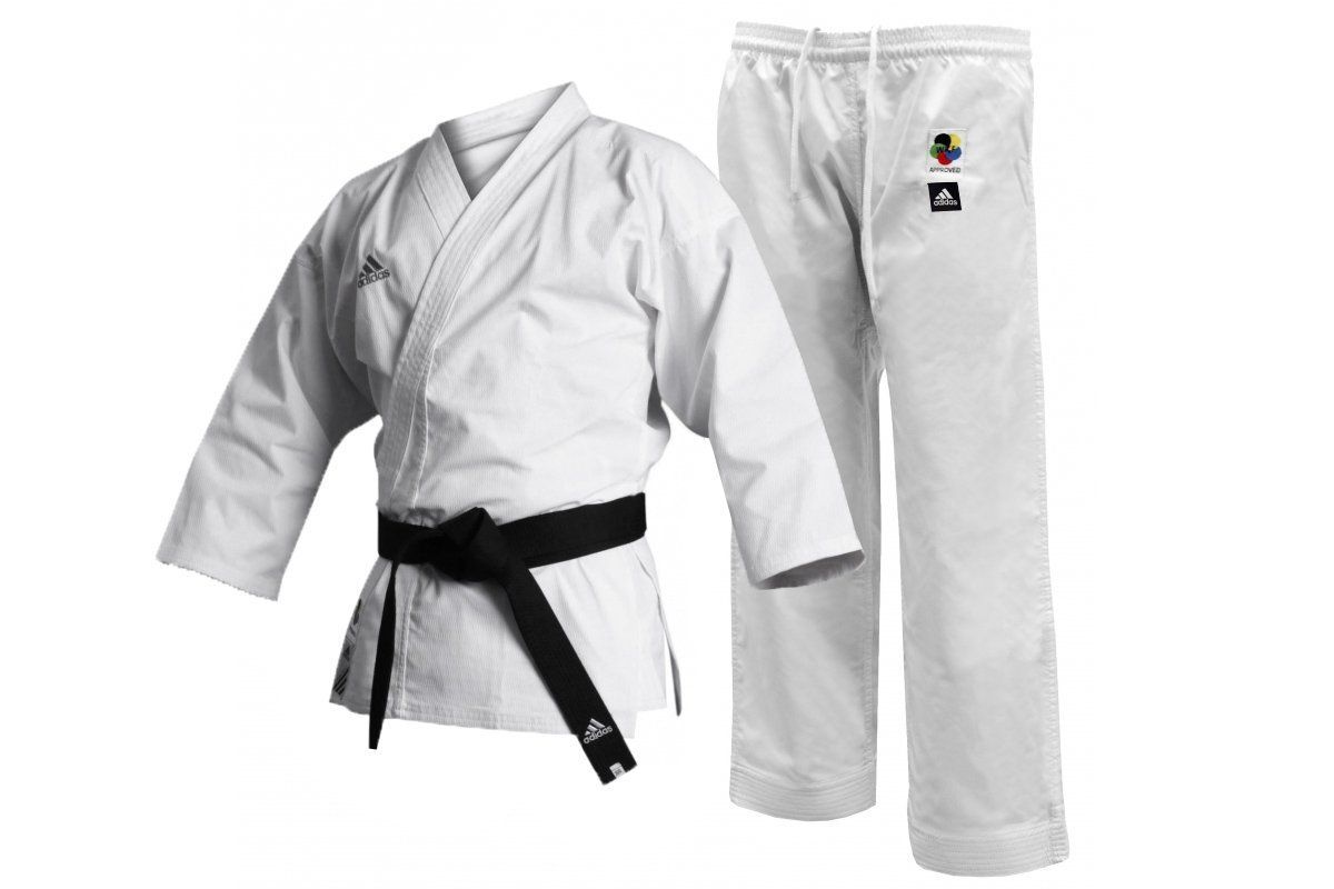 Adidas White WKF Approved Club Karate Gi Suit Adults Children's Boys Girls Kids - Hamtons Direct