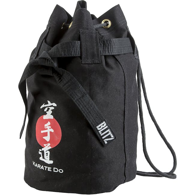 Blitz Karate Discipline Duffle Black White Bag MMA Equipment Carrier - Hamtons Direct