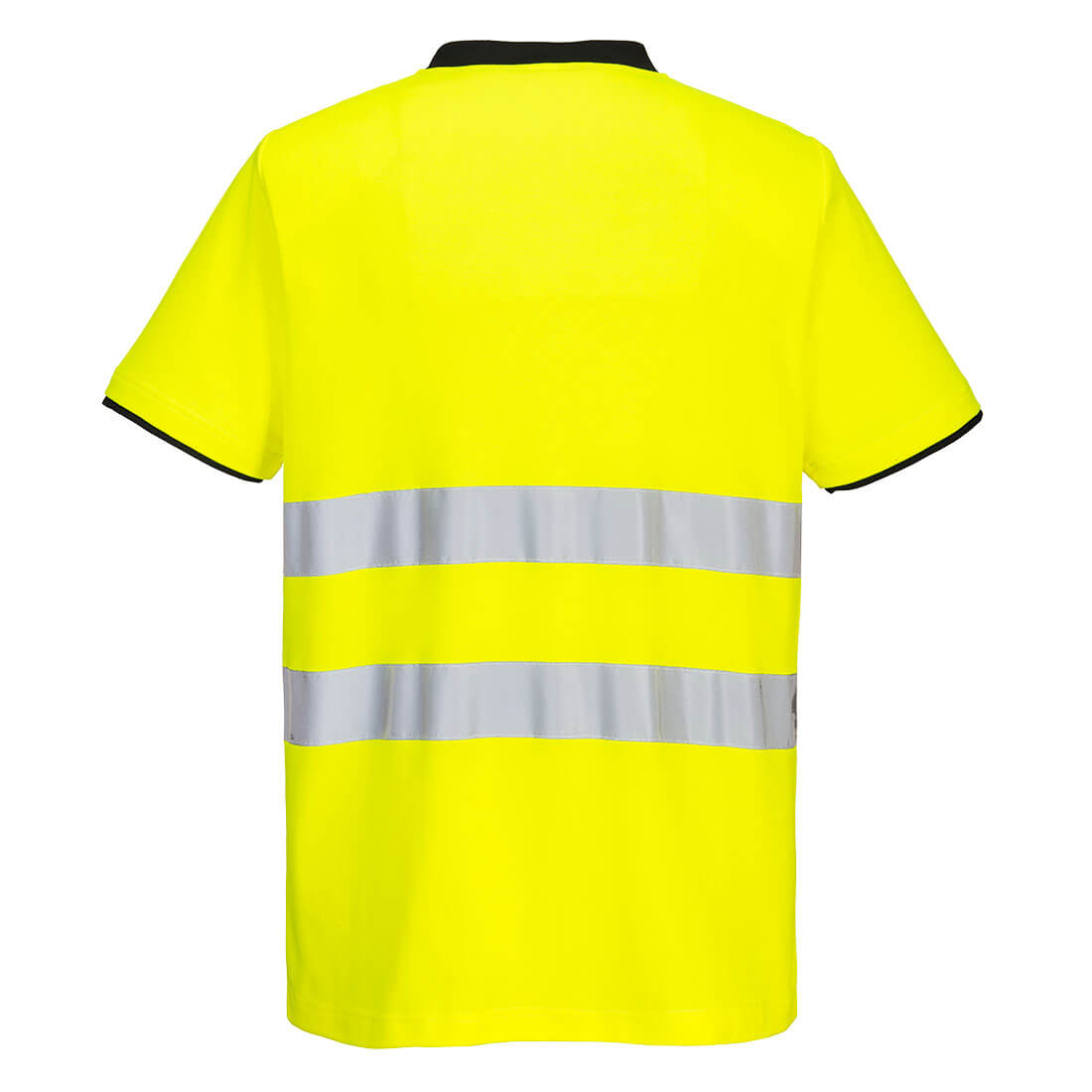 Men's Workwear Hi Vis T-Shirt Reflective High Viz Tee Fluorescent Breathable - Hamtons Direct