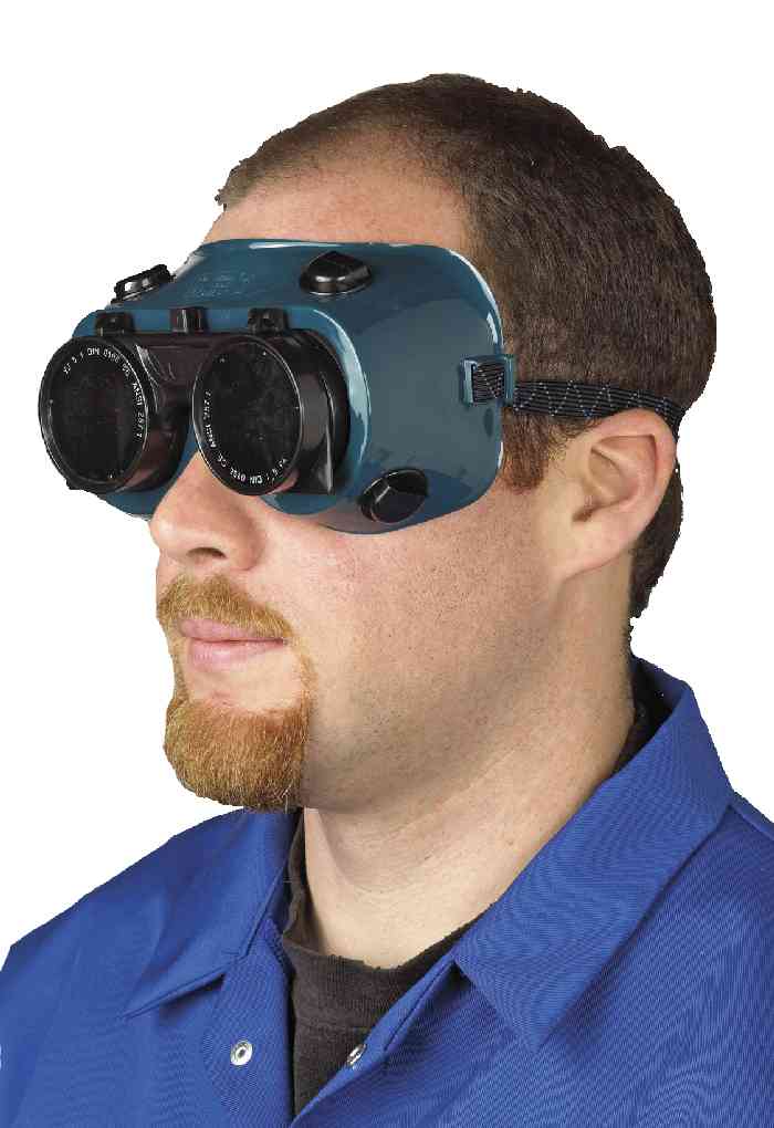Portwest PW60 Gas Welding Goggles Flip up Safety Shade 5 CE Certified protection - Hamtons Direct