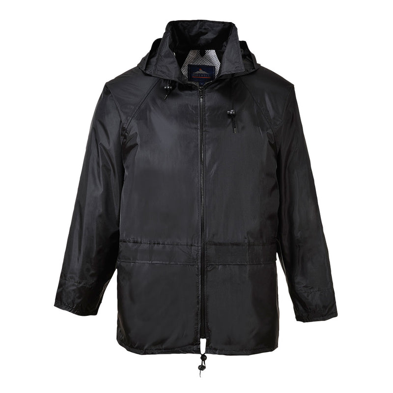 Portwest Rainsuit Classic Jacket & Classic Trouser Water resistant - Black - Hamtons Direct