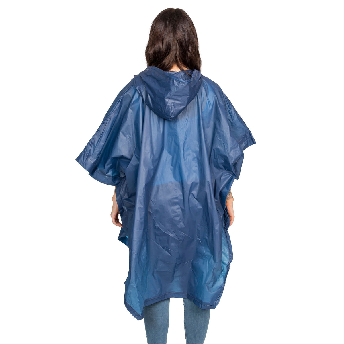 Adult Trespass Unisex Lightweight Waterproof Rain Poncho Canopy - Hamtons Direct