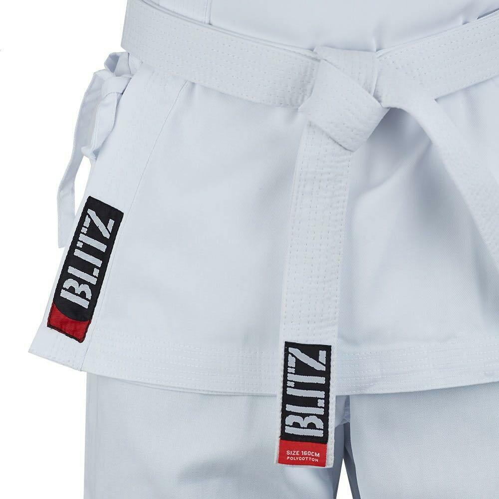 Blitz Kids 7oz Gi Student Karate Aikido Multiple Colours Uniform Free White Belt - Hamtons Direct