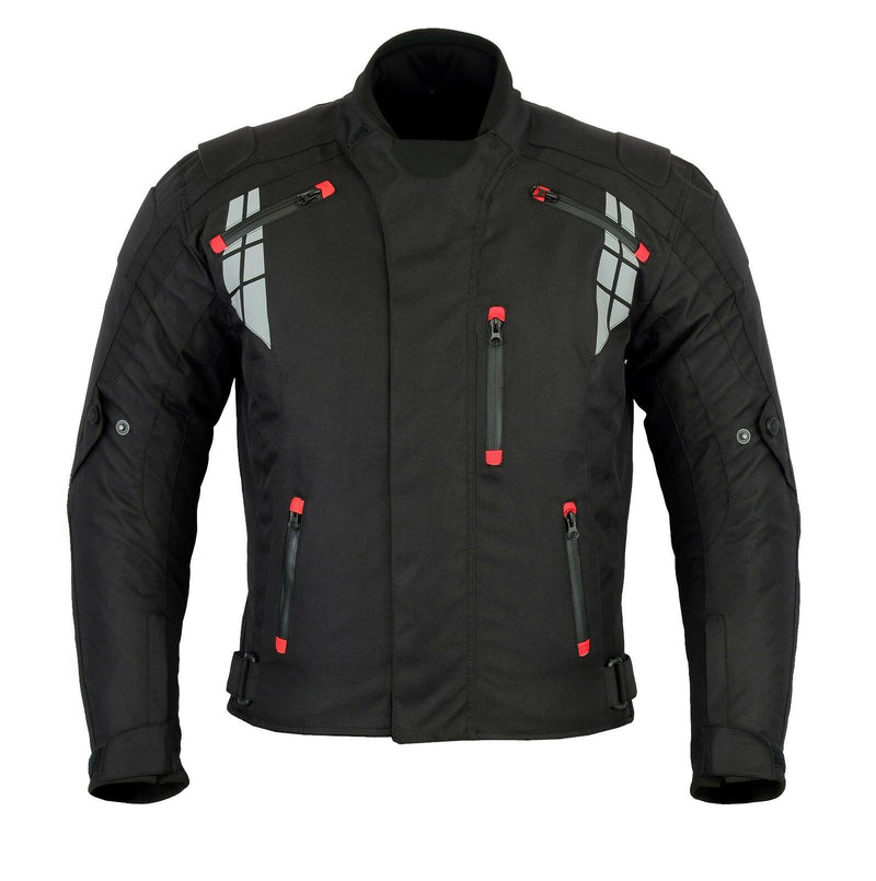 Mens MCW Gear Camo Motorcycle Motorbike Armour Textile Jacket CE Protector - Hamtons Direct