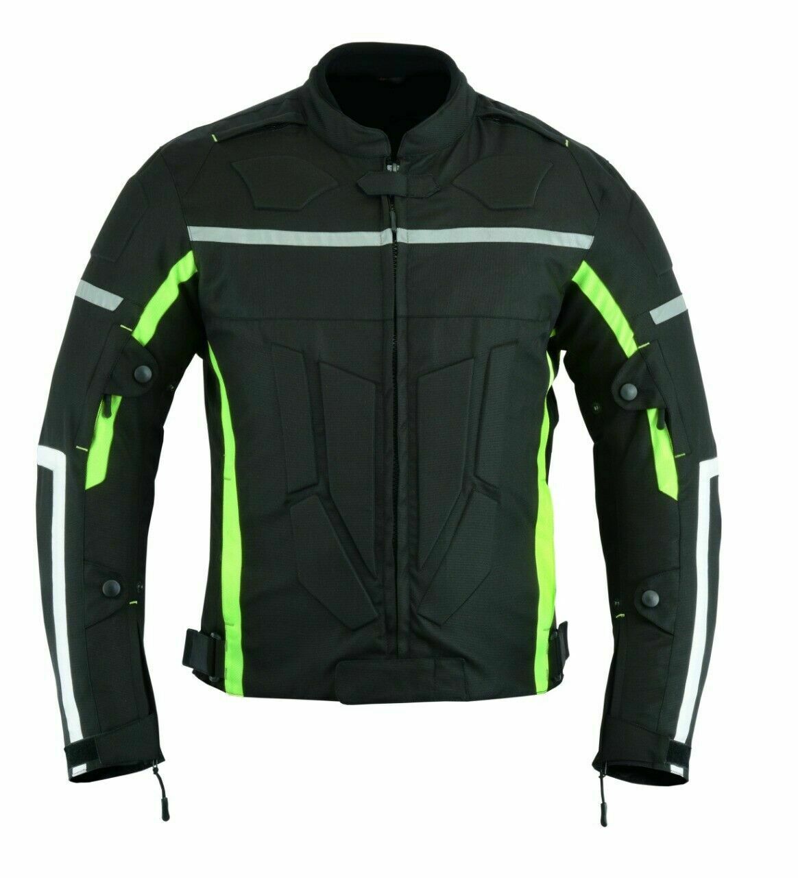 3 Layer Mens Motorcycle Waterproof Cordura Textile Jacket Motorbike CE Armours - Hamtons Direct