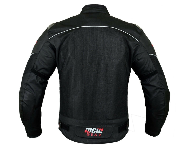Summer MCW Mens Mesh Air Vent Motorcycle Motorbike Armour Jacket CE Protector - Hamtons Direct