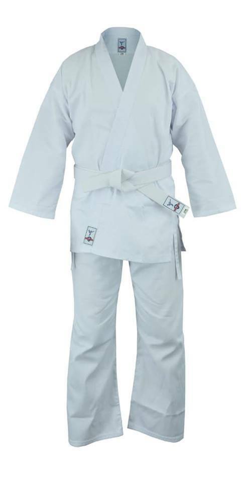 Kids Children's Student Karate Aikido Suit Gi Uniform Free White Belt - Hamtons Direct