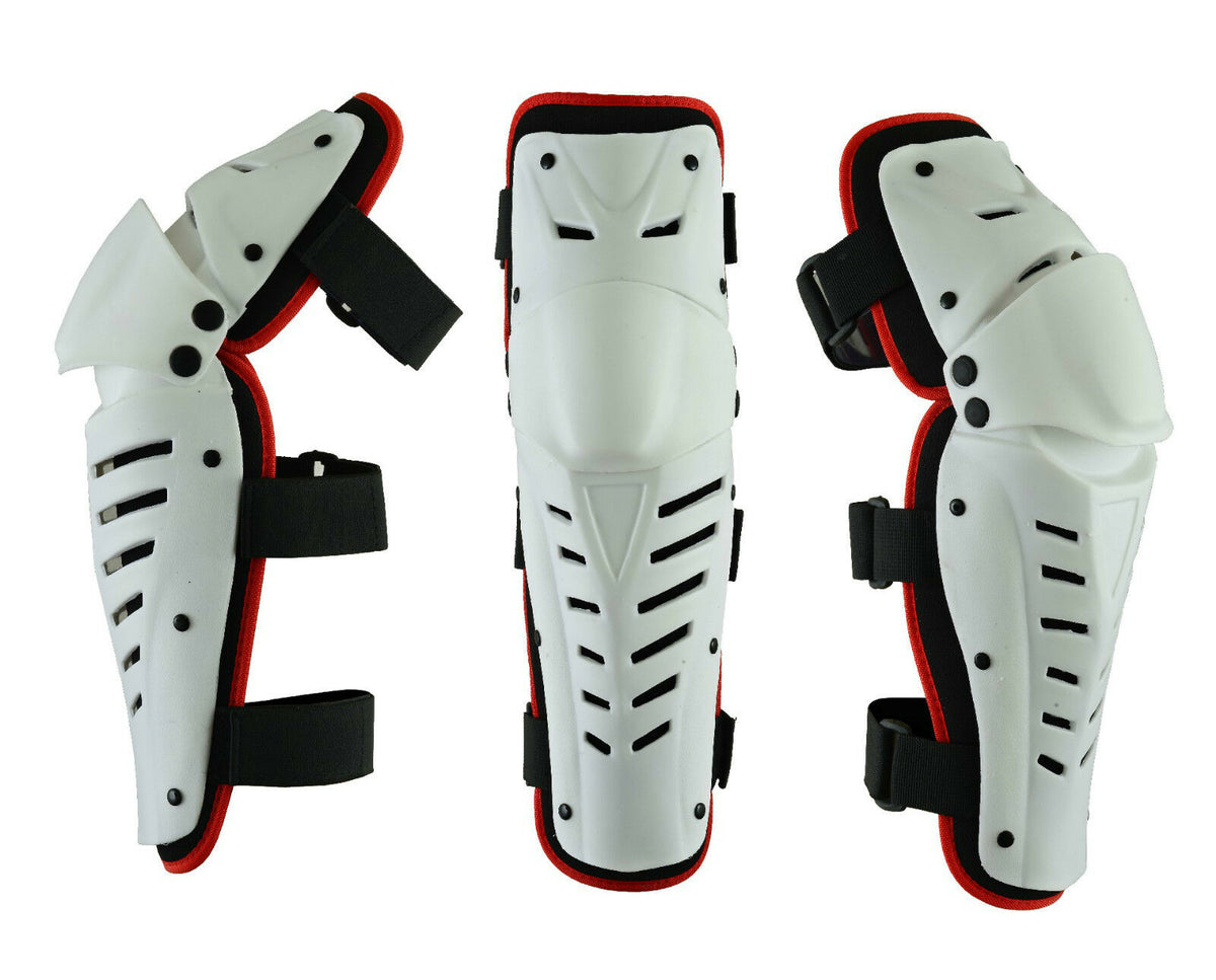 MX Motorcycle Motocross Hinged Knee Shin Pads Guard Protective Gear Body Armour - Hamtons Direct
