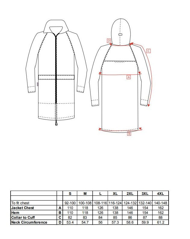 Portwest S438 Classic Rainsuit Coat Long Adult Lightweight Waterproof 5000mm Hood - Hamtons Direct