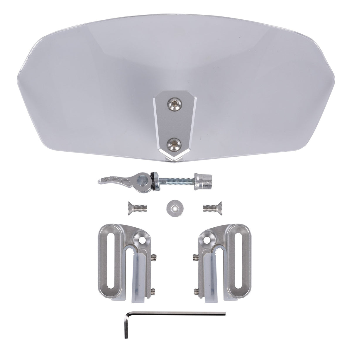 OXFORD CLIP ON WINDSHIELD CLEAR FOR MOTORCYCLE MOTORBIKE SCREENS - 260 X 125MM