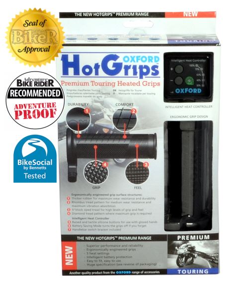 OXFORD OF691 HOTGRIPS PREMIUM TOURING FOR MOTORCYCLE |BEST WINTER GRIPS FOR BIKE