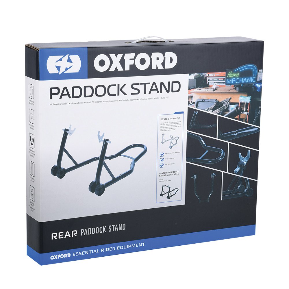 OXFORD SP821 REAR PADDOCK STAND 2.0 MAXIMUM STABILITY - NEW VERSION BLACK