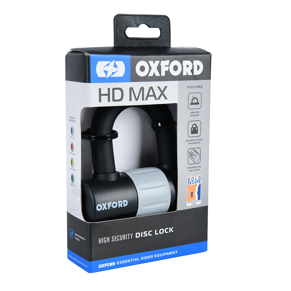 OXFORD LK310 MOTORCYCLE STEEL DISC LOCK FOR MOTORBIKES AND BICYCLES -BLACK