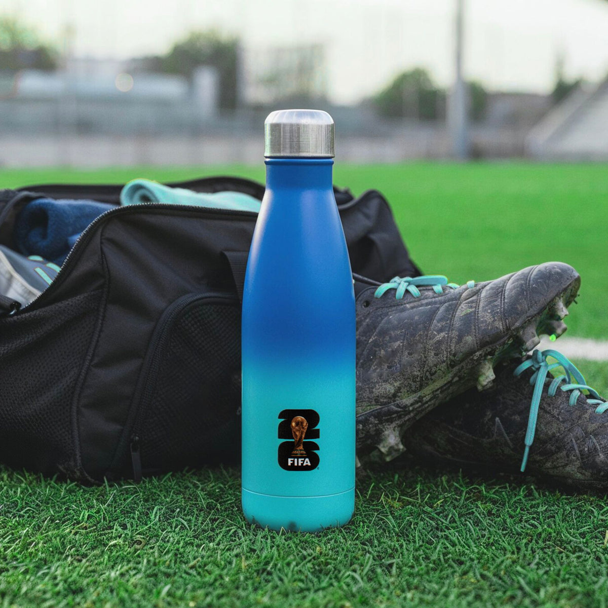 FIFA World Cup 2026 Thermal Flask 500ml – Fade Design Stainless Steel Water Bottle - Hamtons Direct