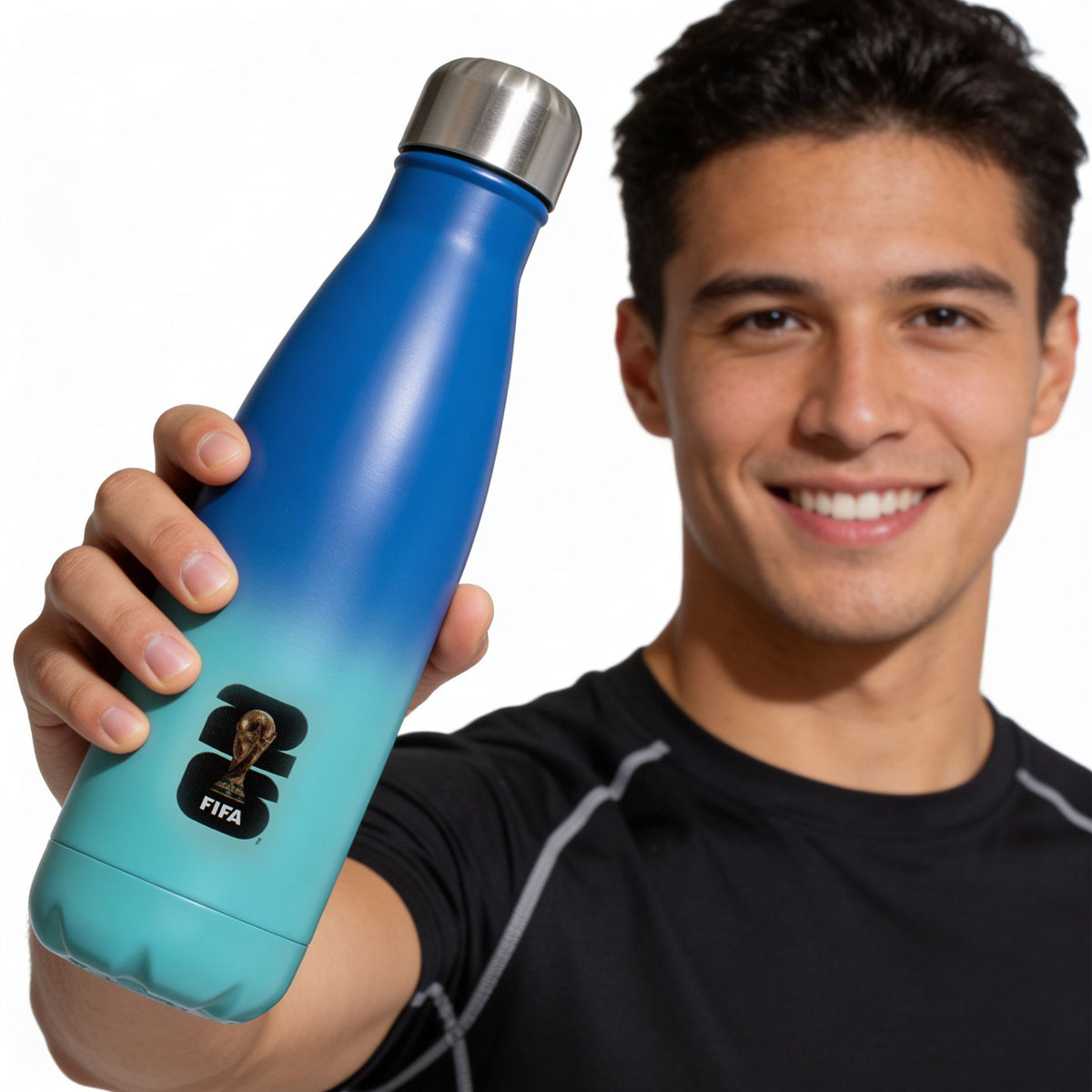 FIFA World Cup 2026 Thermal Flask 500ml – Fade Design Stainless Steel Water Bottle - Hamtons Direct