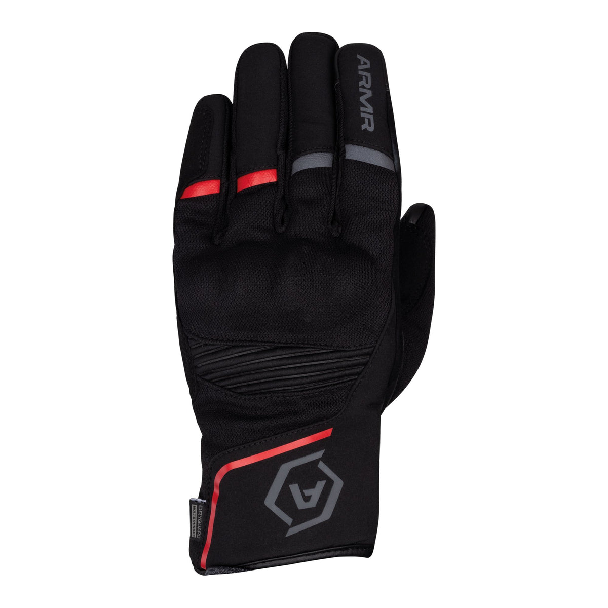 OXFORD ARMR EYOSHI 3.0 WATERPROOF MOTORCYCLE MOTORBIKE GLOVES BLACK RED