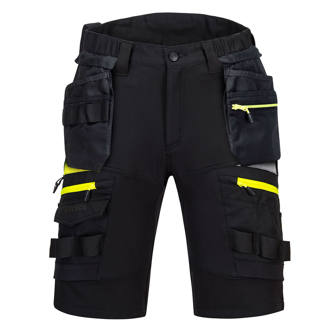 PORTWEST MEN'S HOLSTER POCKET SHORTS: DETACHABLE WORKWEAR SUMMER SHORTS - DX4