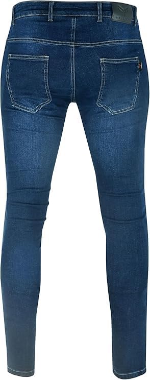 MCW GEAR STRETCH MOTORCYCLE JEANS - UKCA CE AA RATED MEN'S ARMOUR DENIM JEANS
