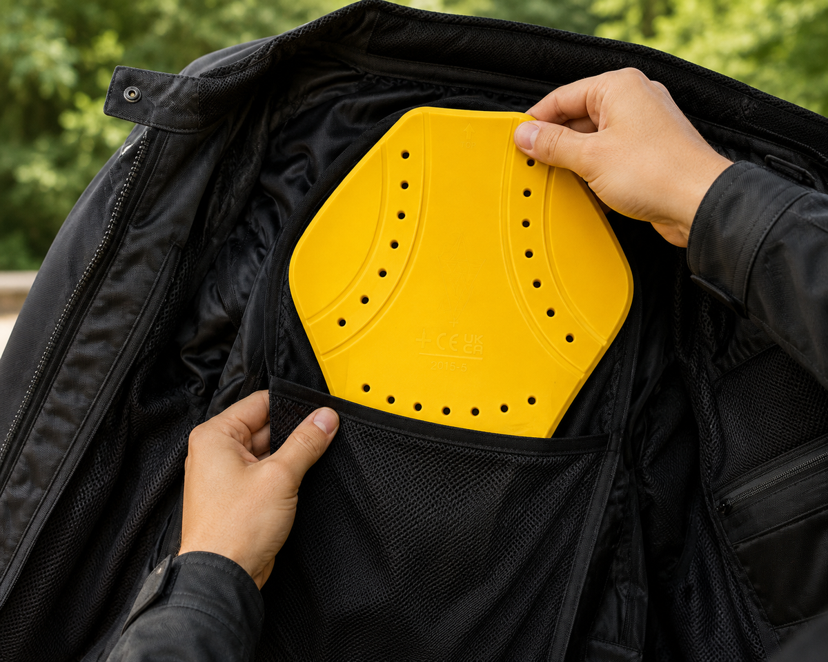 MCW Gear FB-201 Motorcycle Back Protector Insert – CE Level 2 & UKCA Certified - Hamtons Direct