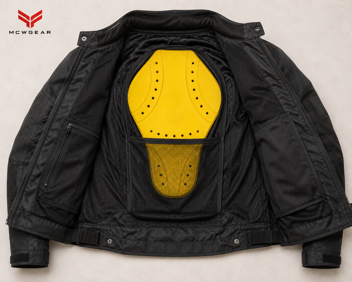 MCW Gear FB-201 Motorcycle Back Protector Insert – CE Level 2 & UKCA Certified - Hamtons Direct