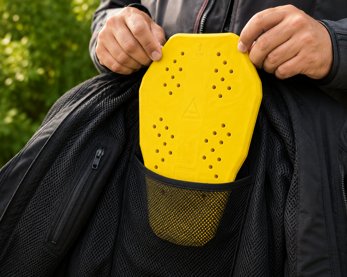 MCW Gear FB 203 CE Level 2 Motorcycle Back Protector Insert – Flexible, Lightweight & Breathable Armour Pad