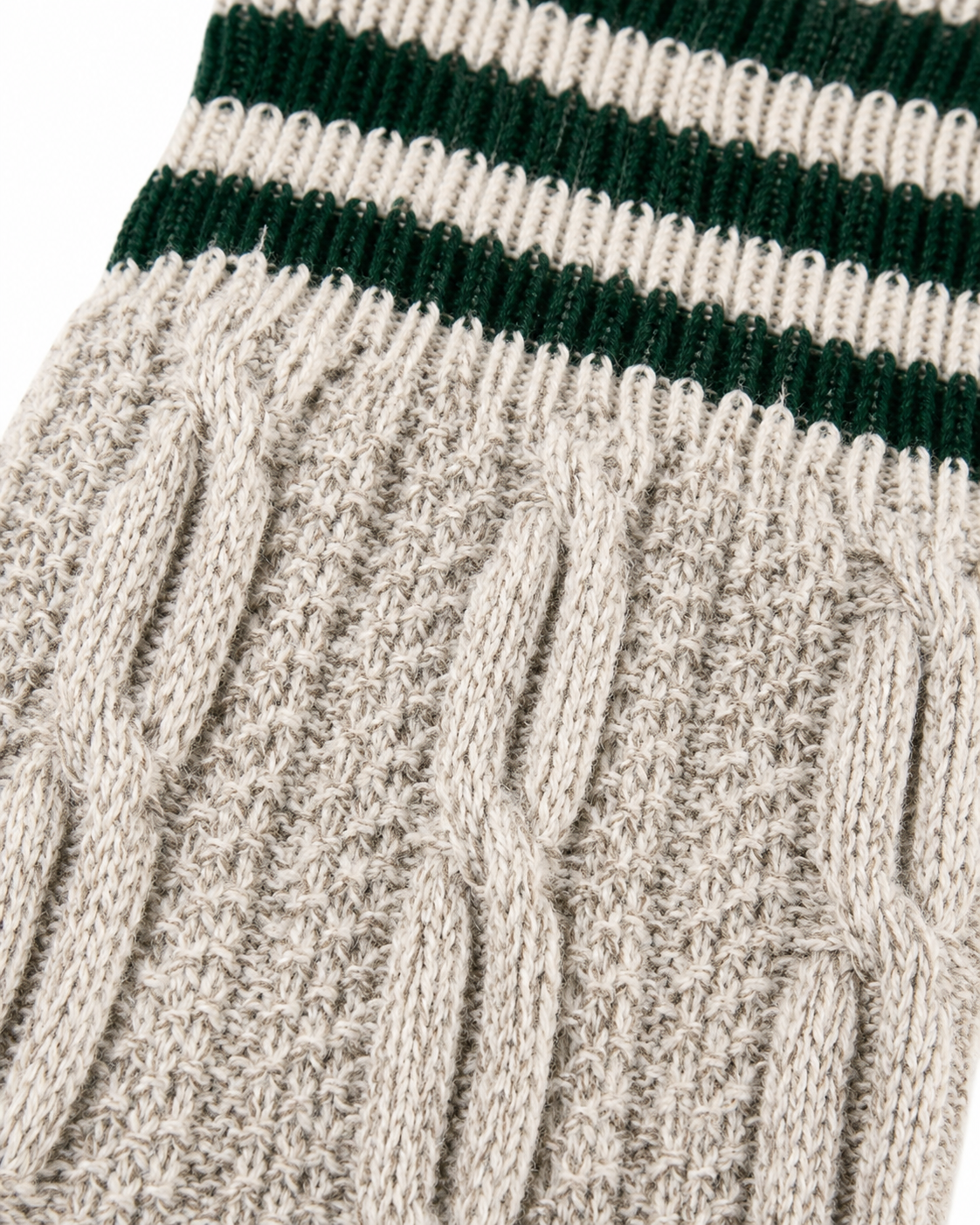 Traditional Bavarian Trachten Socks – Oatmeal Marl Knee High Lederhosen Socks - Hamtons Direct