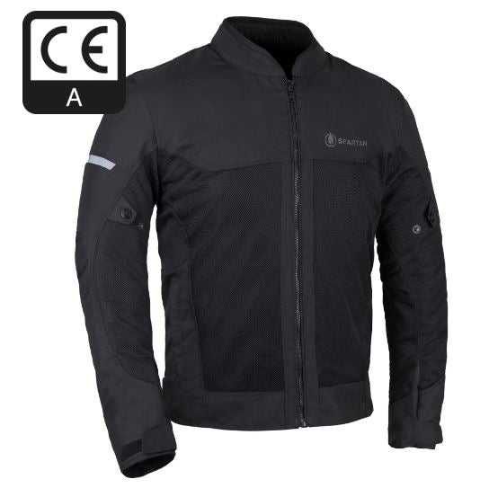 OXFORD MENS MOTORCYCLE MOTORBIKE AIR MESH TEXTILE CE ARMOUR & REFLECTIVE JACKET