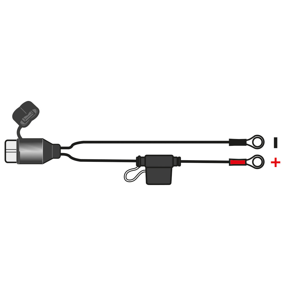 OXFORD MAXIMISER/ OXIMISER MOTORBIKE MOTORCYCLE BATTERY CHARGER FUSED RING LEADS