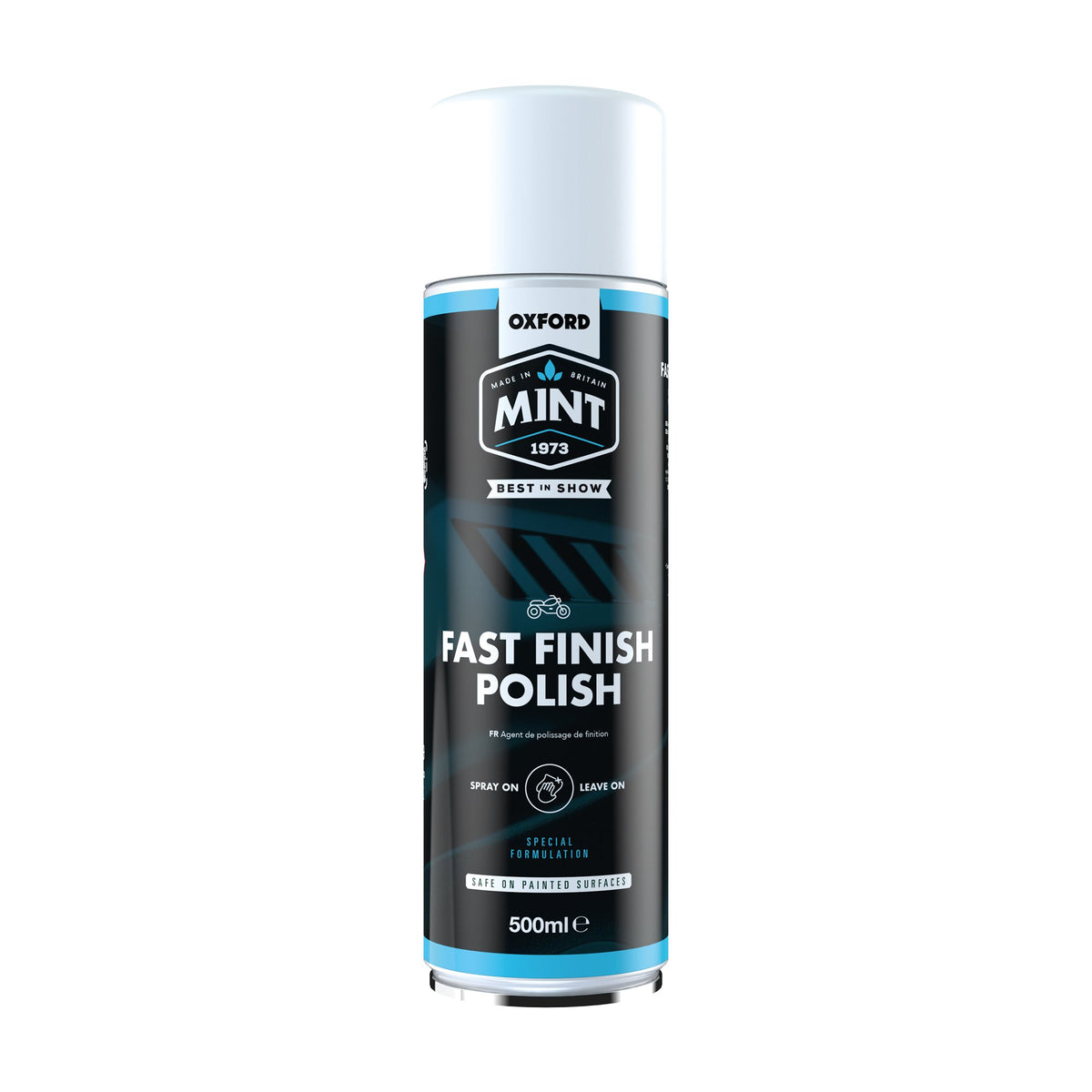 OXFORD MINT MOTORBIKE MOTORCYCLE FAST FINISH POLISH SPRAY 500ML