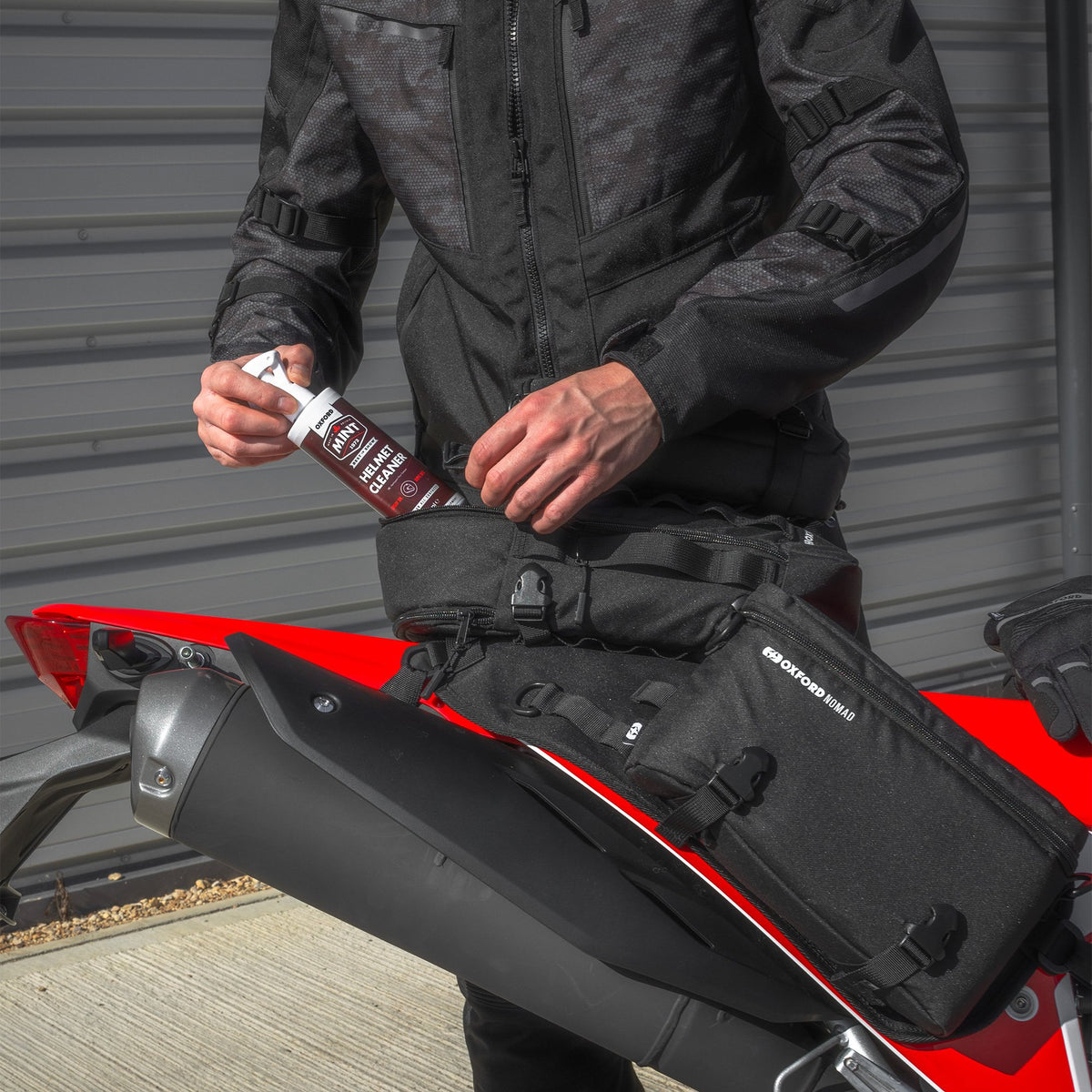 OXFORD NOMAD MOTORBIKE MOTORCYCLE UTILITY BAG 4 LITRE HARNESS ATTACHMENT ACCESSORY