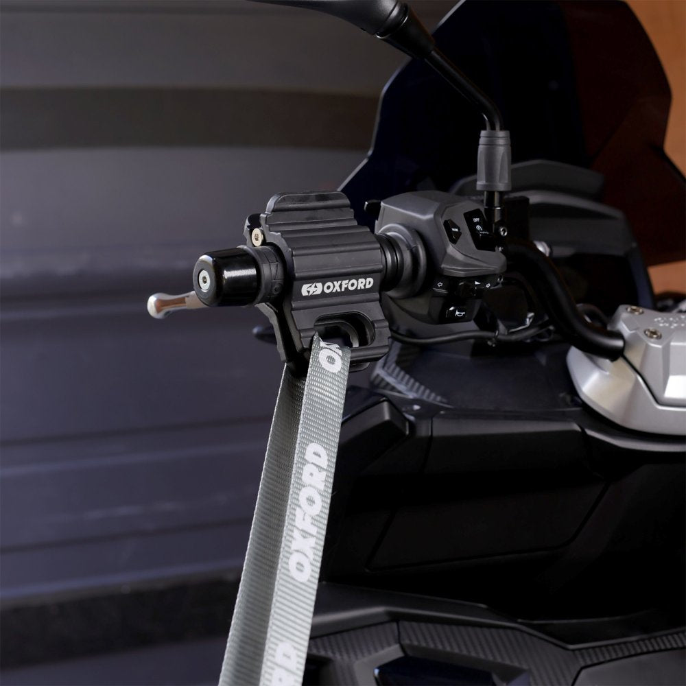 OXFORD MOTORCYCLE MOTORBIKE TIE-DOWN HANDLEBAR CLAMPS GRIP SECURE ANCHOR POINT