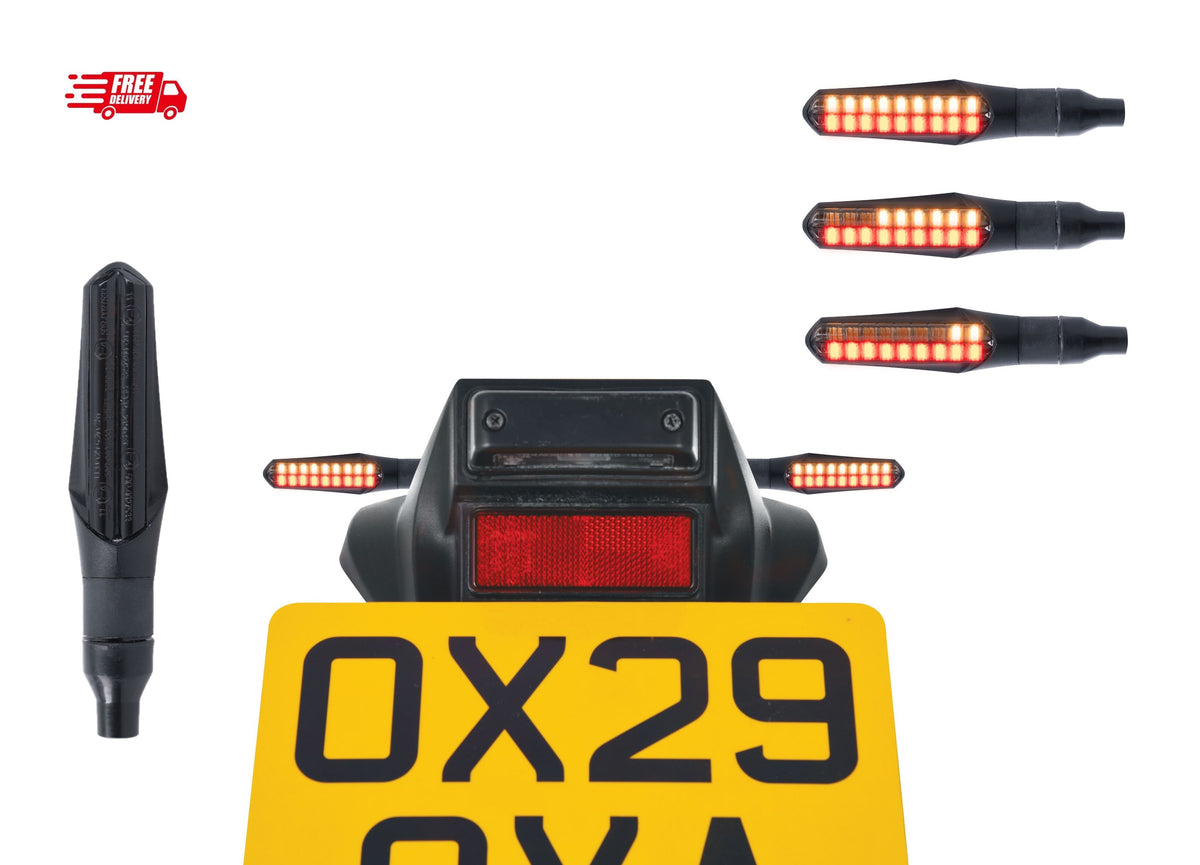 OXFORD NIGHTRIDER DUO LED E-MARKED MOTORCYCLE REAR INDICATORS / BREAK LIGHTS