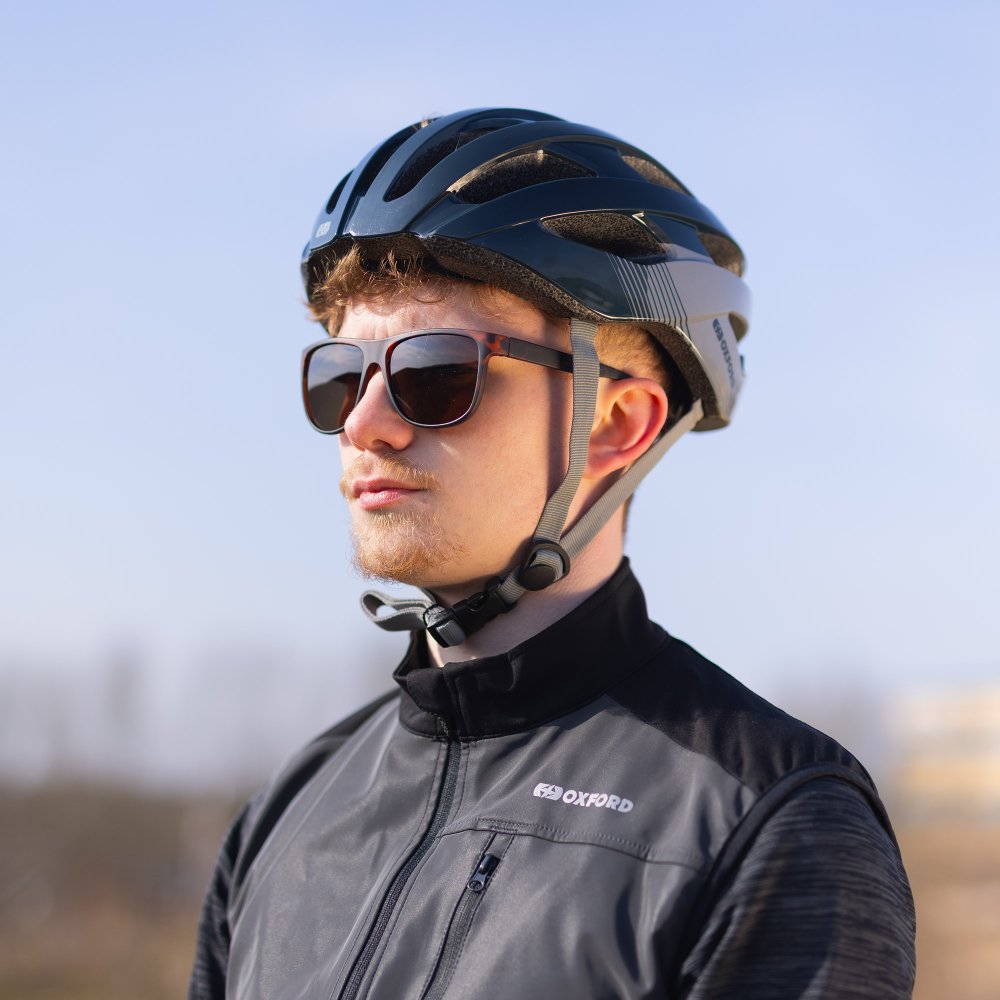 OXFORD SAHARA MOTORBIKE CLEAR TORTOISE BLACK FRAME PROTECTION UV SUNGLASSES