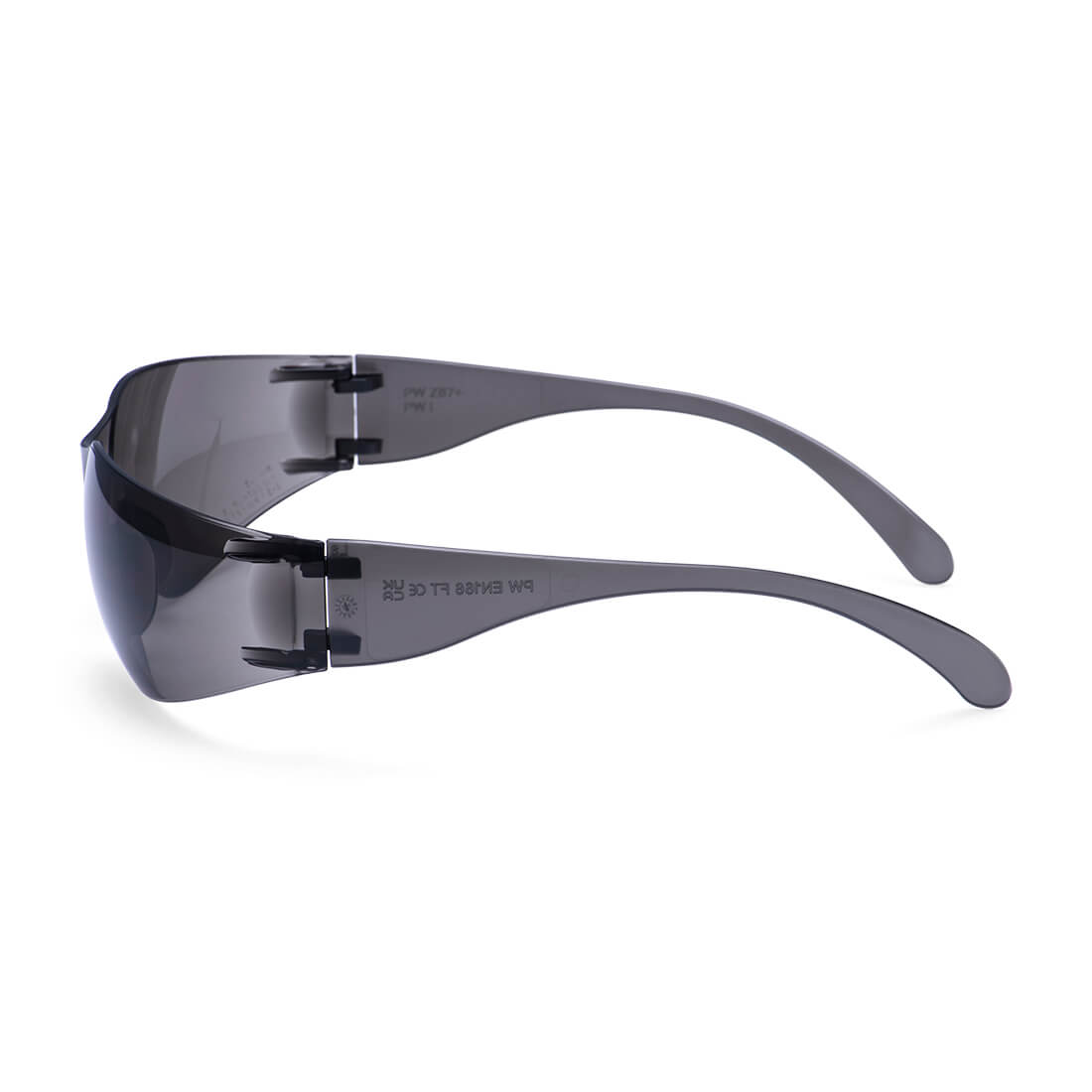 Portwest PW32 Safety Glasses | Smoke Lens Wrap Around Eye Protection with UV & Anti-Scratch
