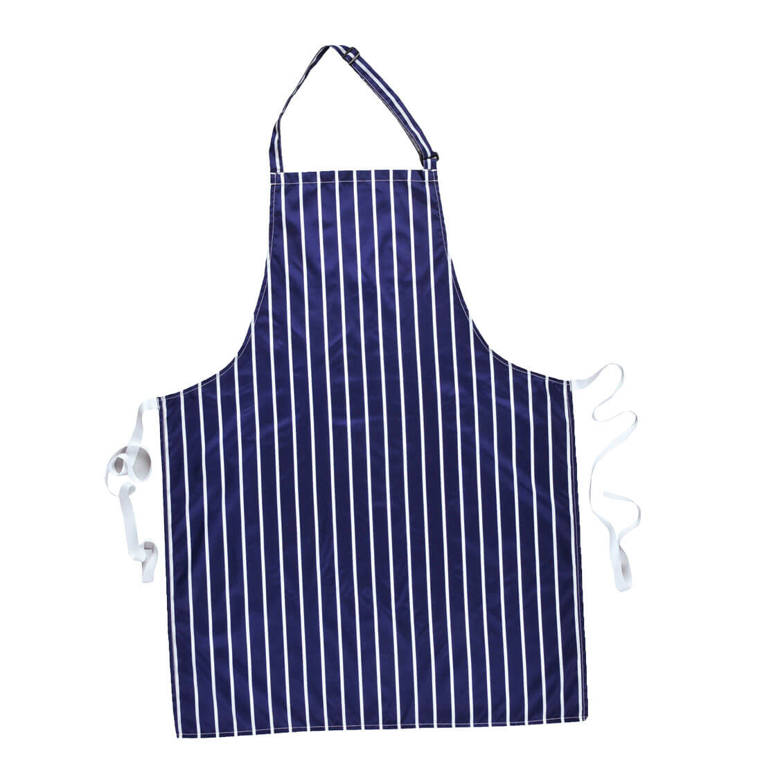 Portwest Waterproof Apron with Adjustable Fit and Anti-Tangle Ties - Navy and Red