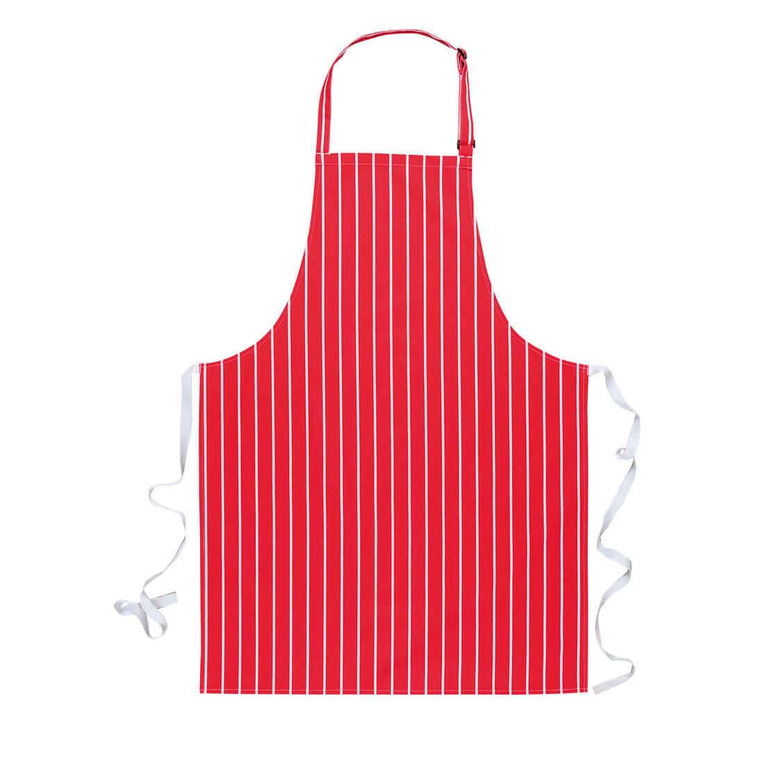 Portwest Waterproof Apron with Adjustable Fit and Anti-Tangle Ties - Navy and Red