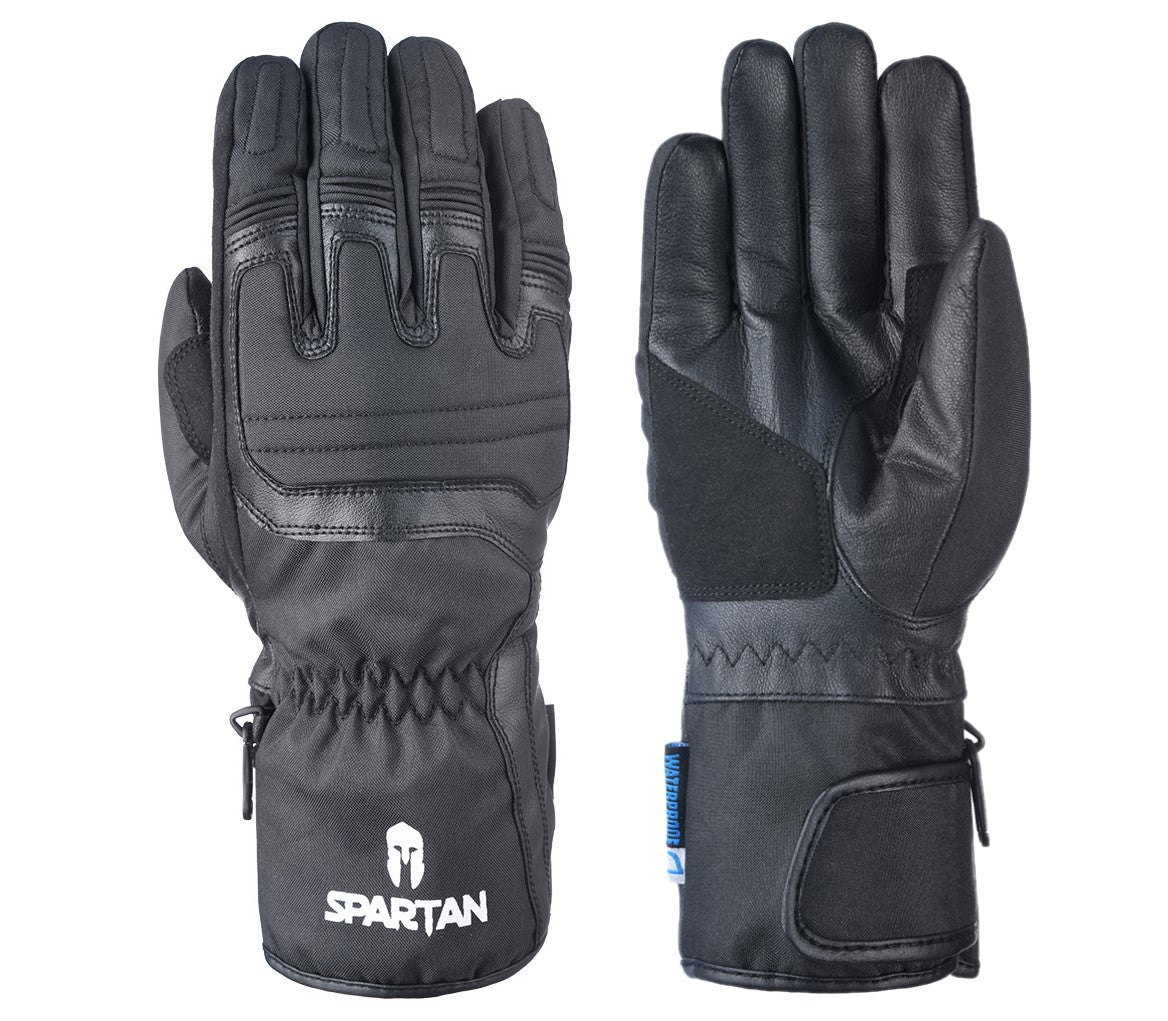 OXFORD SPARTAN BLACK MOTORBIKE MOTORCYCLE WINTER WATERPROOF CE GLOVES