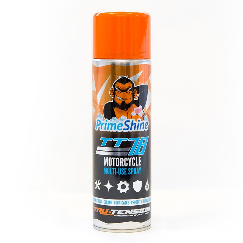 TRU-TENSION MOTORCYCLE LUXURY CLEANING BUNDLE KIT MOTORBIKE POLISH CHAIN LUBE