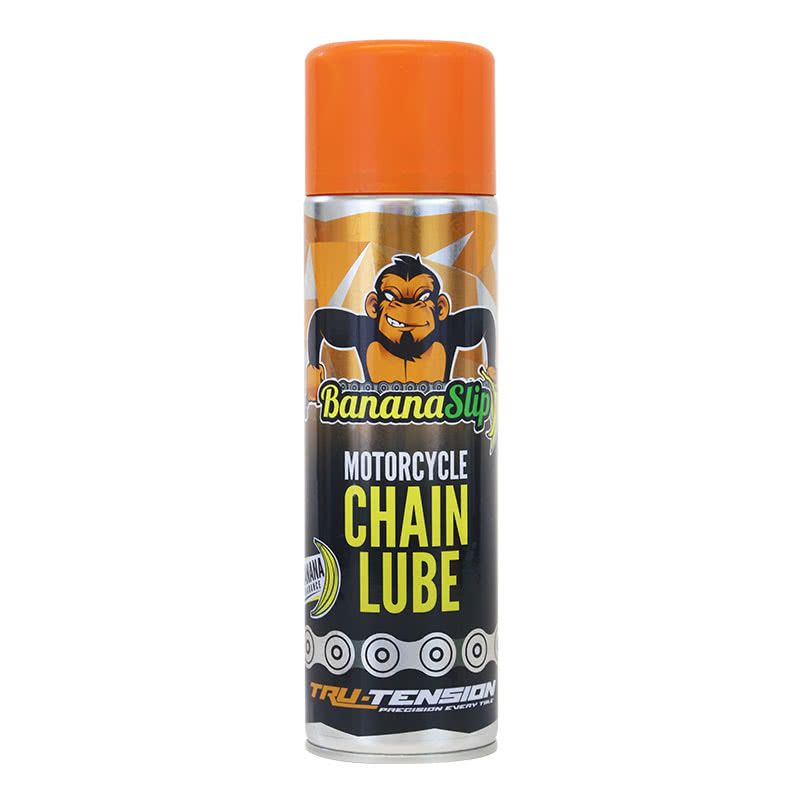 TRU TENSION BANANA SLIP MOTORCYCLE MOTORBIKE O, X & Z RING CHAIN LUBE 500ML