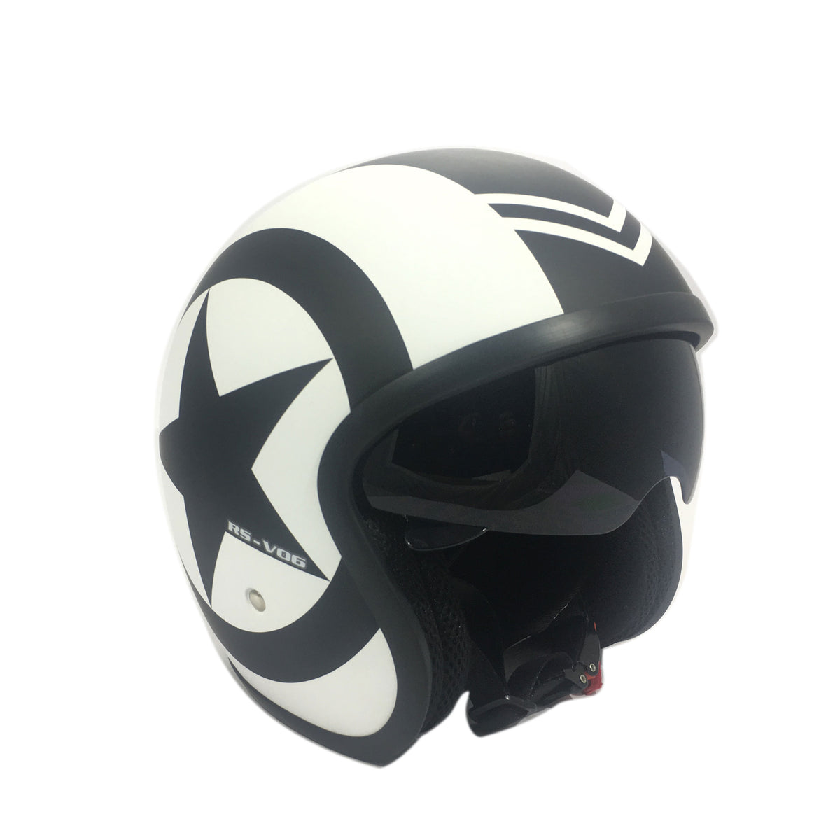 Viper RS-V06 Open Face Jet Tourer Retro Scooter Motorcycle Motorbike Helmet - Hamtons Direct