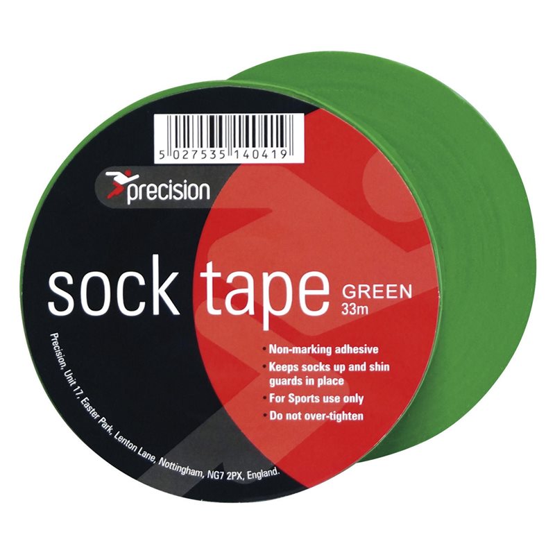 Precision Sock Tape Football Rugby Hockey Shin Pad  - 33m Length - Hamtons Direct