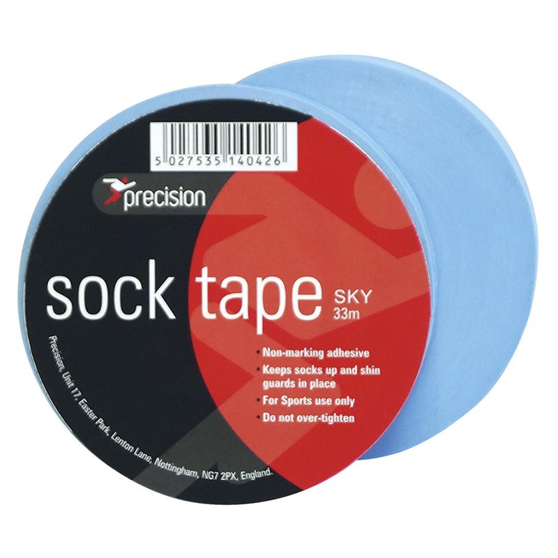 Precision Sock Tape Football Rugby Hockey Shin Pad  - 33m Length - Hamtons Direct