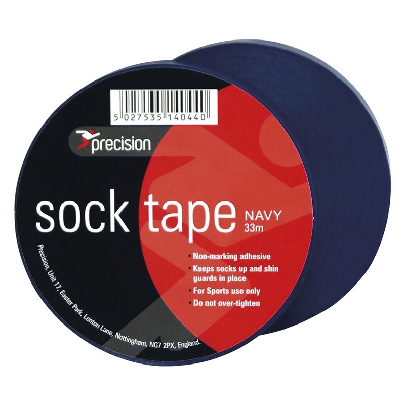 Precision Sock Tape Football Rugby Hockey Shin Pad  - 33m Length - Hamtons Direct