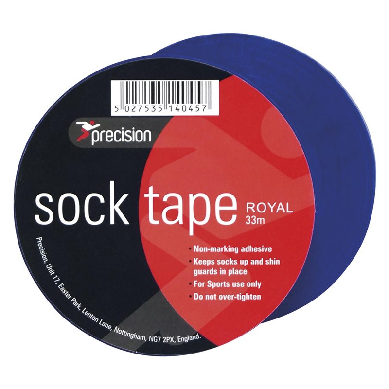 Precision Sock Tape Football Rugby Hockey Shin Pad  - 33m Length - Hamtons Direct