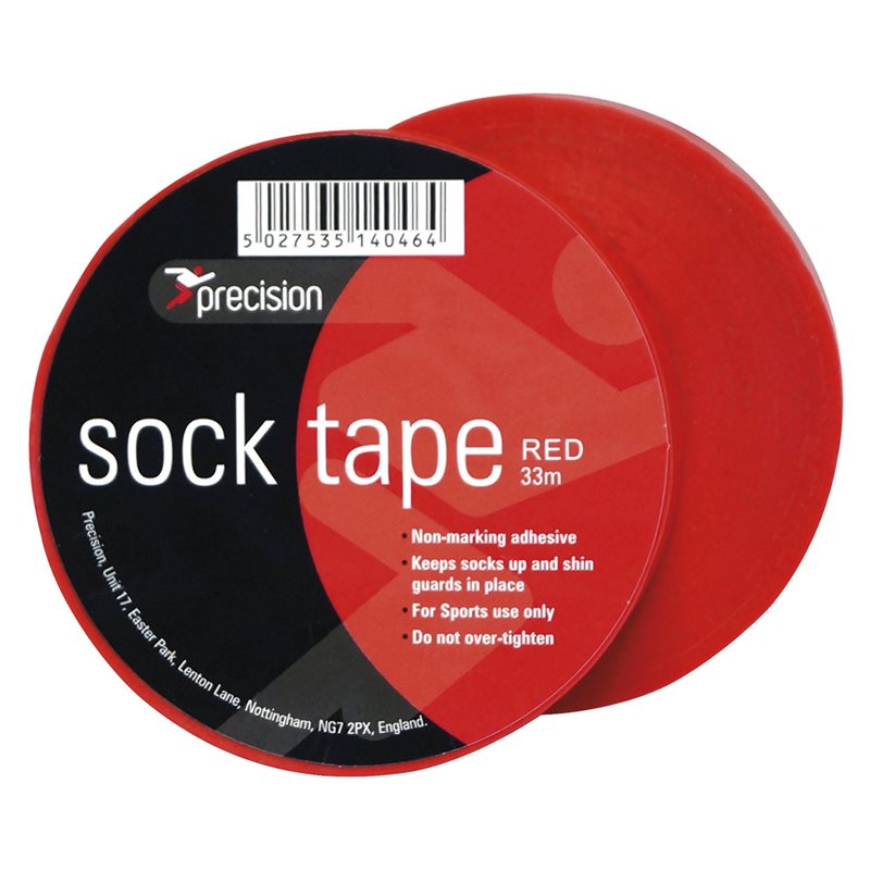 Precision Sock Tape Football Rugby Hockey Shin Pad  - 33m Length - Hamtons Direct